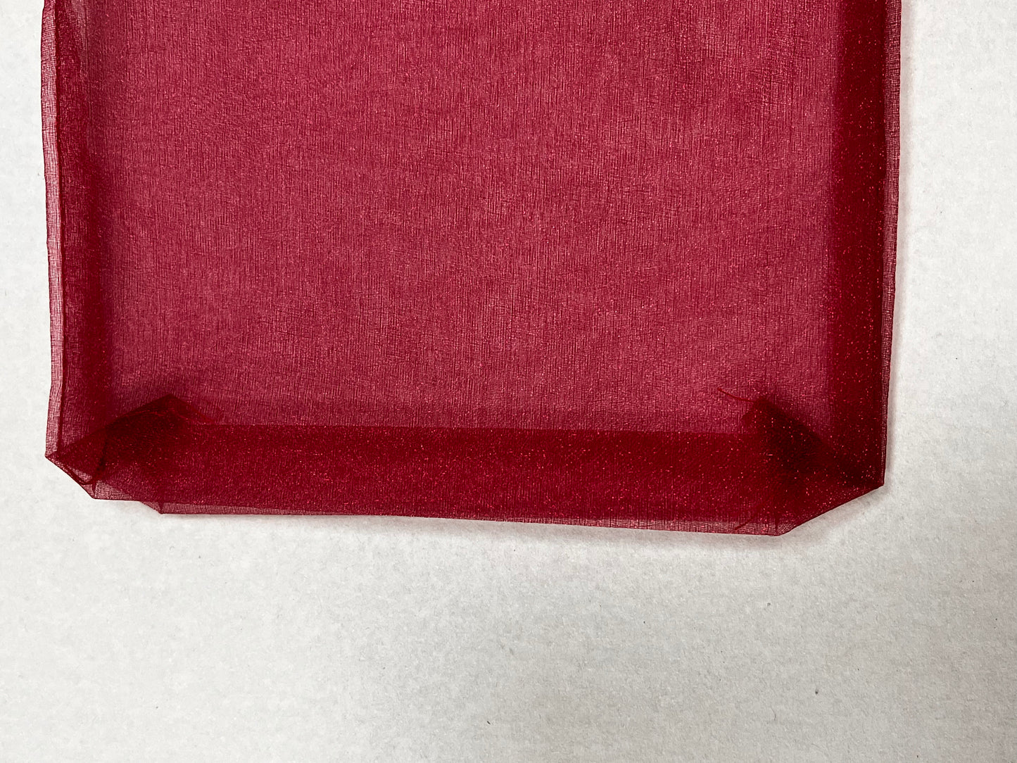 AnlarVo Burgundy Sheer Organza Wine Bags, 6.2x16.5 inches, 12 Pack