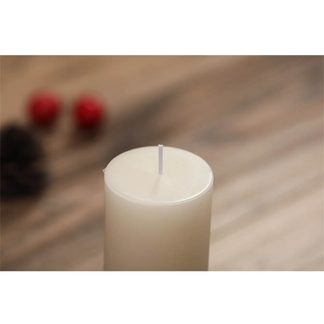 AnlarVo 5x12.7cm Ivory Unscented Classic Pillar Candle, Pack of 5