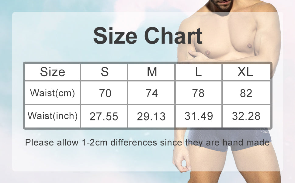 Underwear for Men Breathable Trunks Underwear Soft Cotton Boxer Briefs Multi-Pack