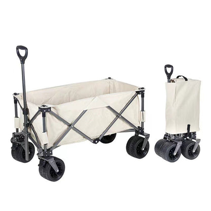 AnlarVo Outdoor Collapsible Wagon with Aluminum Alloy Tabletop Board