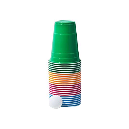 AnlarVo 16 oz Assorted Plastic Cups, 60 pack