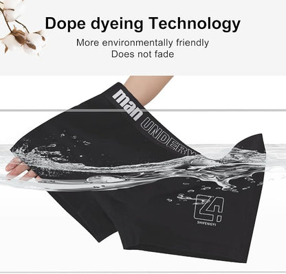 Underwear for Men Breathable Trunks Underwear Soft Cotton Boxer Briefs Multi-Pack