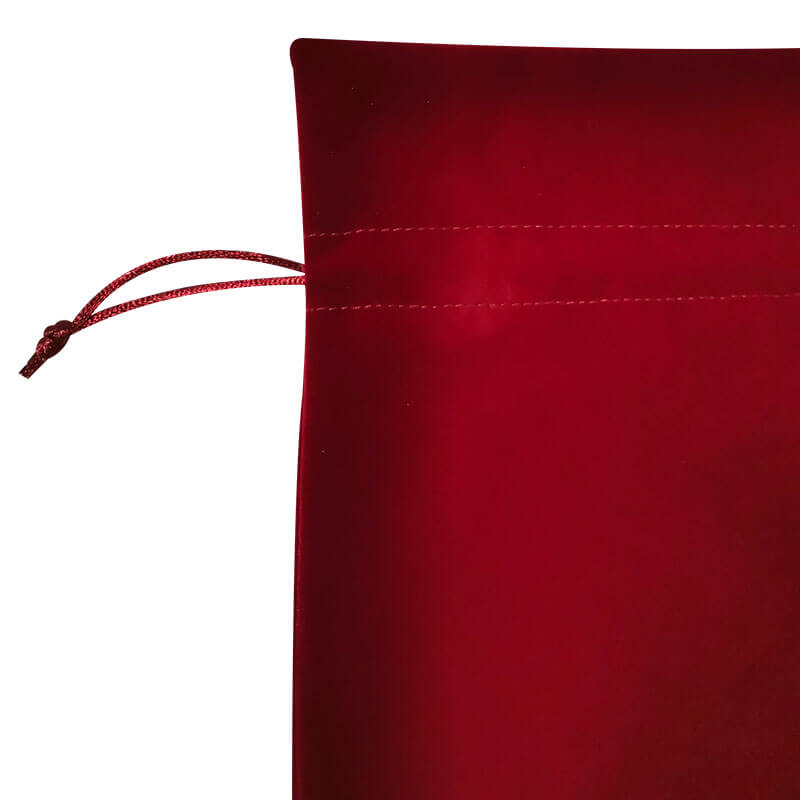 AnlarVo Valentine Red Classy Velvet Wine Carrier Bags, Regular Size, 7 Pack