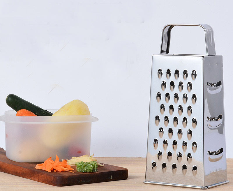 AnlarVo Cheese Grater for Kitchen Stainless Steel Four Sides Grater