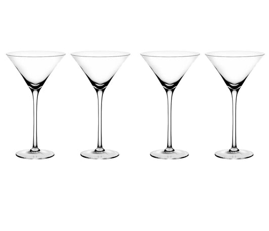 AnlarVo Stemmed Crystal Martini Glasses, Set of 4