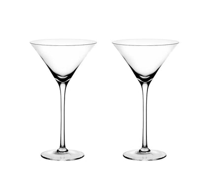 AnlarVo Stemmed Crystal Martini Glasses, Set of 2