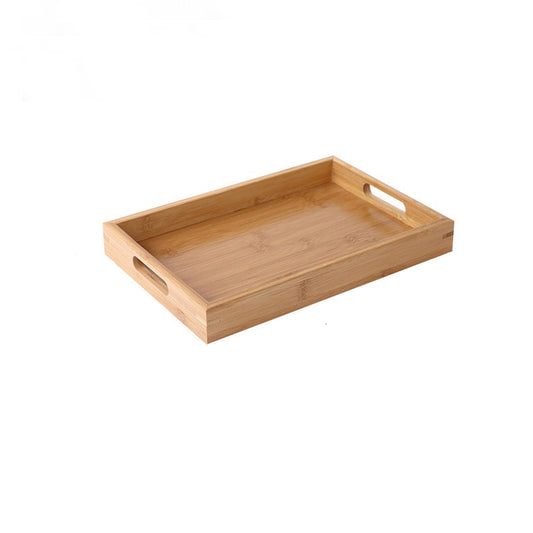 AnlarVo decorative bamboo serving tray, large size
