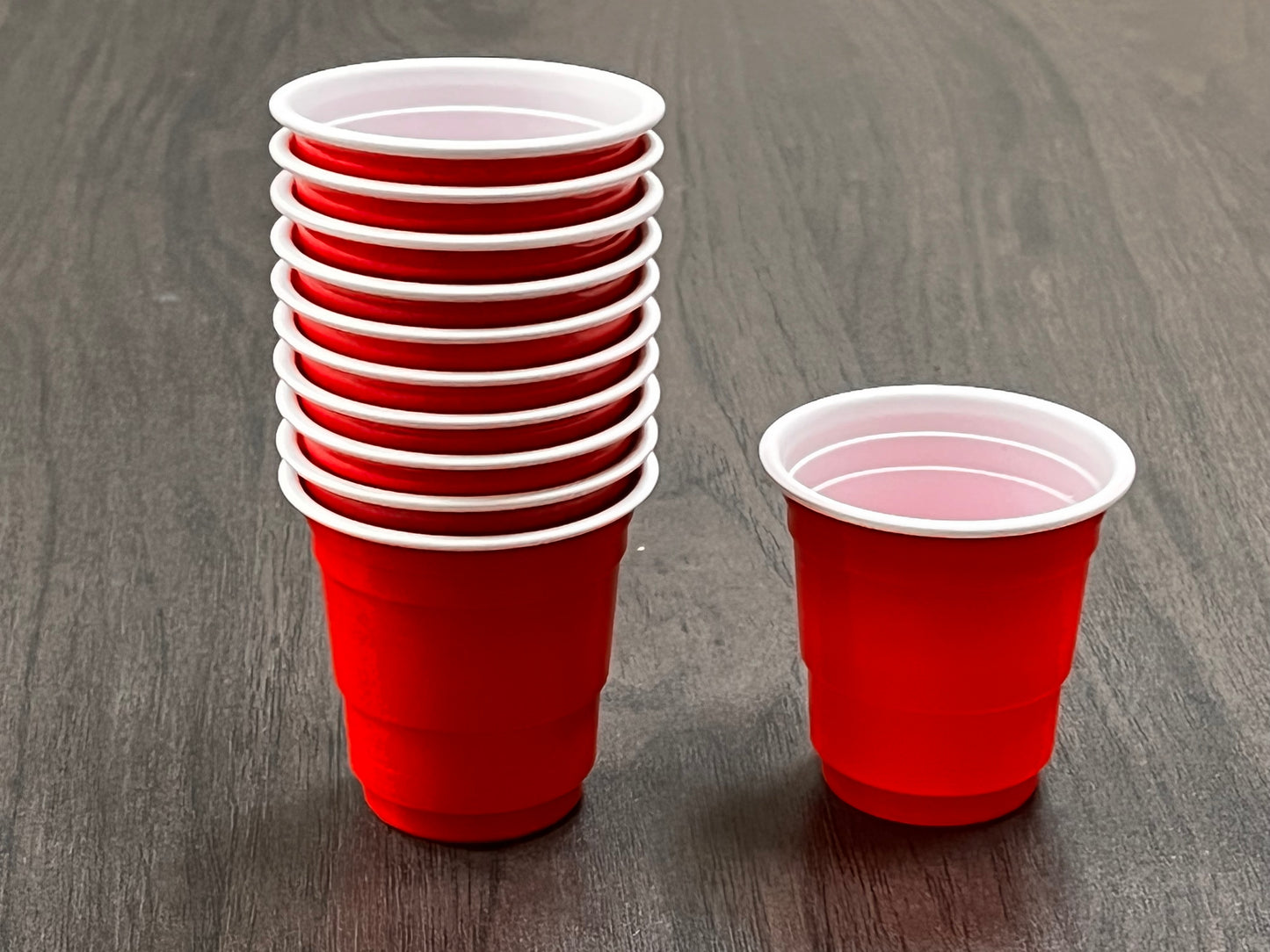 AnlarVo 2oz Red Disposable Shot Cups, 100 pack