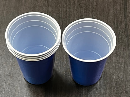 AnlarVo 16 oz Blue Plastic Party Cups, 60 pack