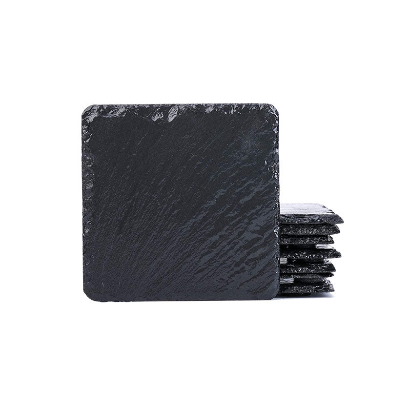 AnlarVo Natural Slate Stone Coasters, 4 Pack