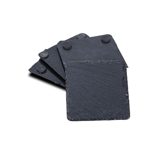 AnlarVo Natural Slate Stone Coasters, 4 Pack