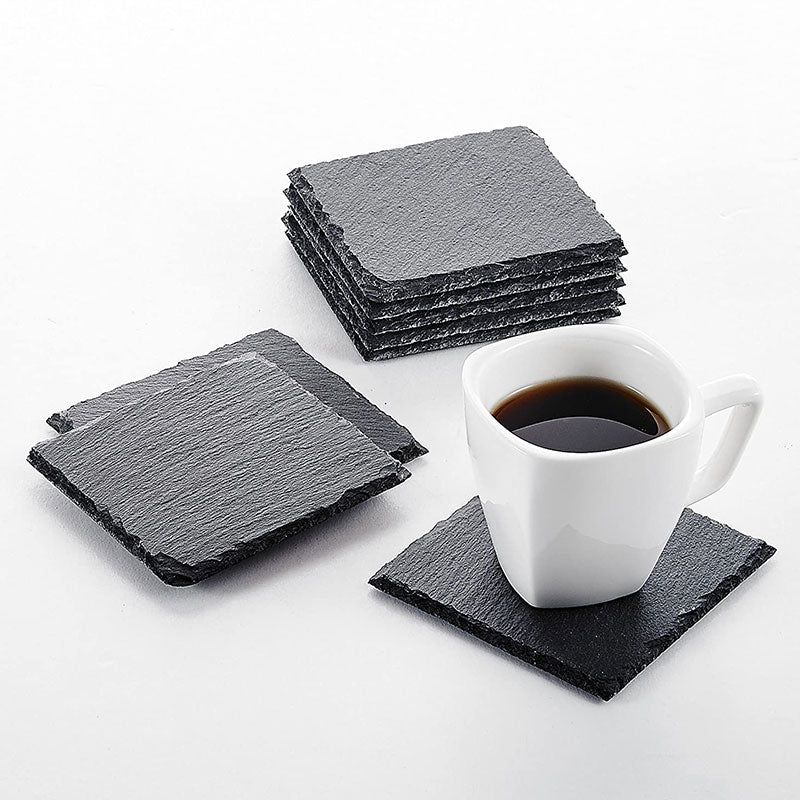 AnlarVo Natural Slate Stone Coasters, 4 Pack